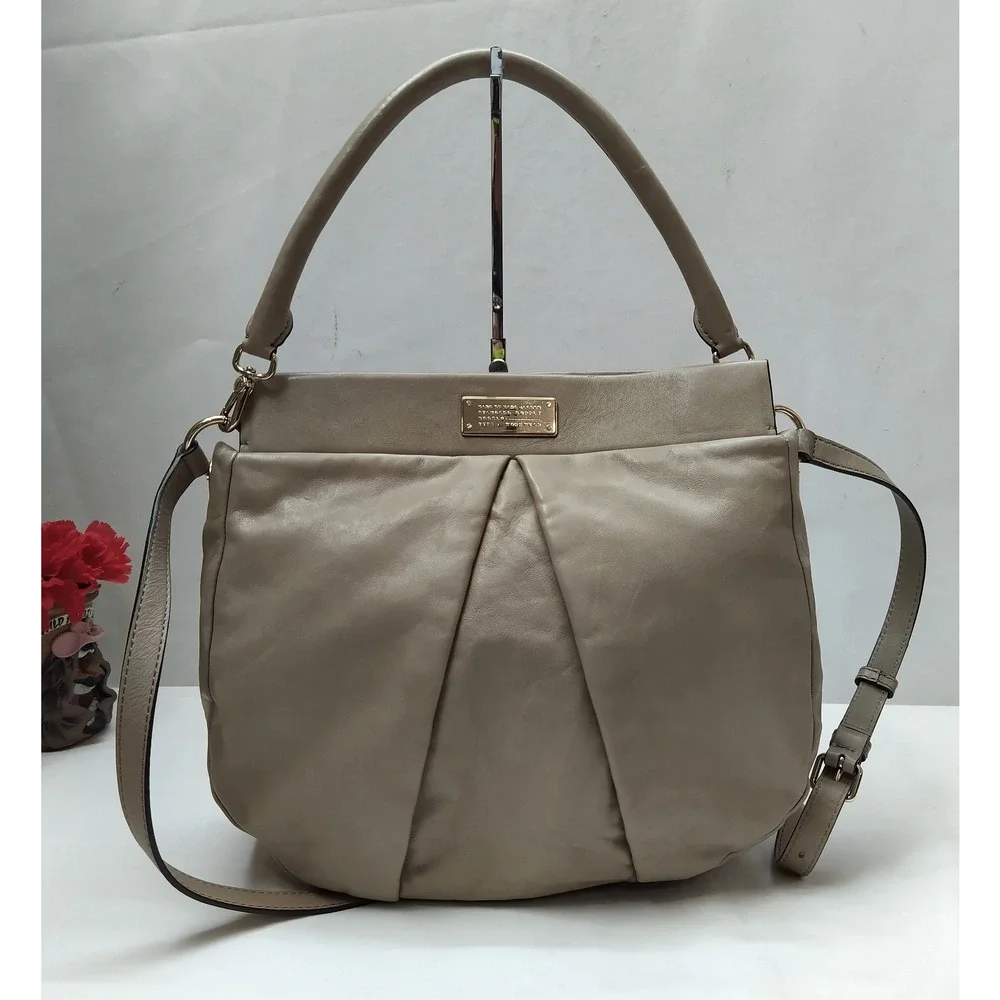 Marc By Marc Jacobs Beige Leather Crossbody Bag